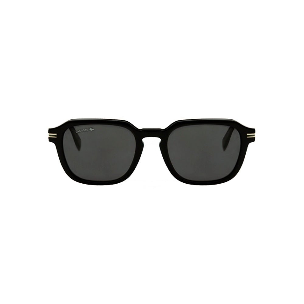 Óculos de sol quadrado Lacoste preto + Lentes de grau